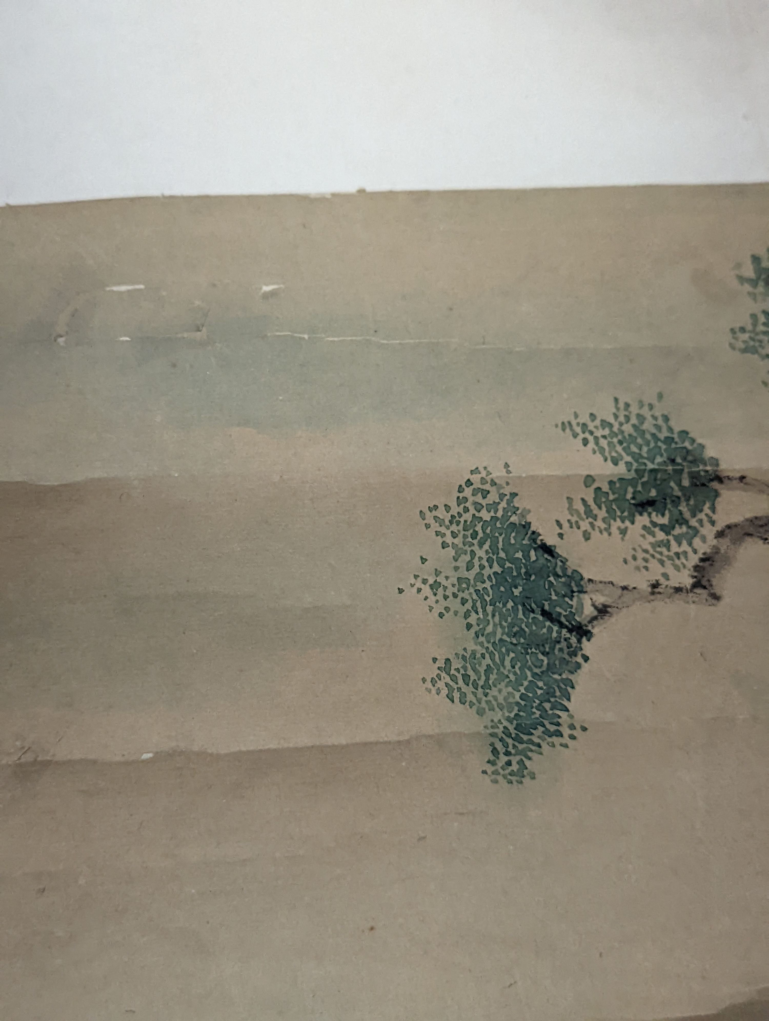 A pair of Chinese scrolls, watercolour on paper, late 19th/early 20th century, image cm x cm